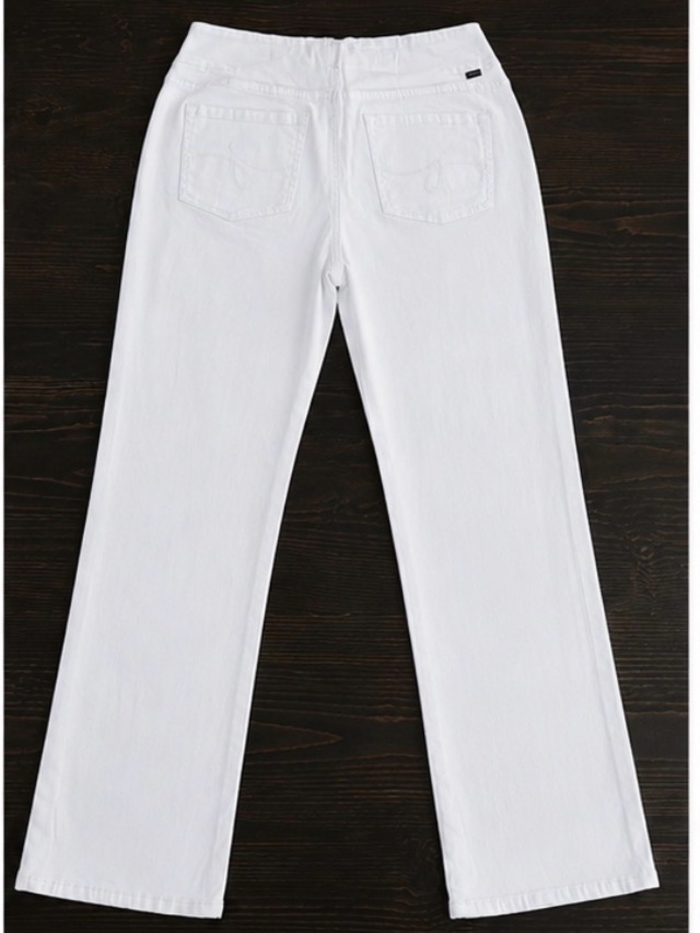 JAG Jeans White Pull-On Straight Leg Jeans Women’s Size 16 NWOT Stretch Denim
